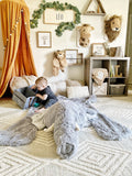 Large Elephant Rug for Safari Nursery