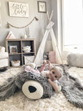 Large Gray Bear Rug