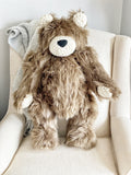 ClaraLoo Large Plush Bear Bud - Cappuccino Grizzly